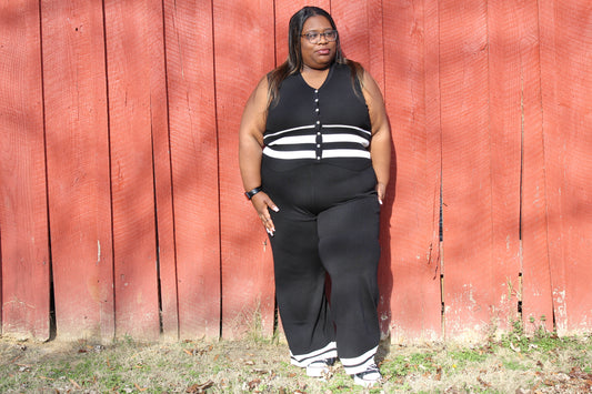 Mercy striped knit 2 piece