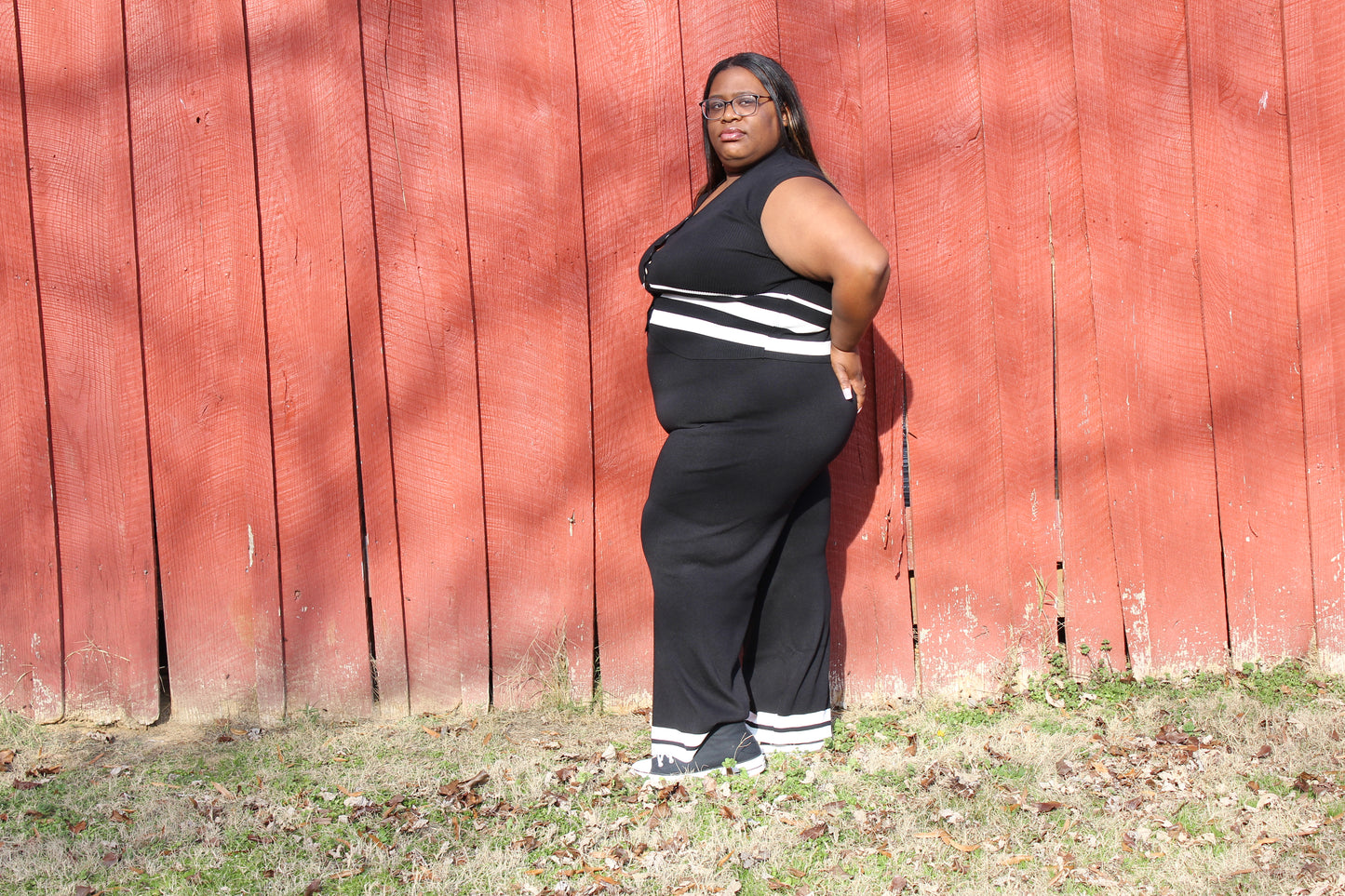 Mercy striped knit 2 piece