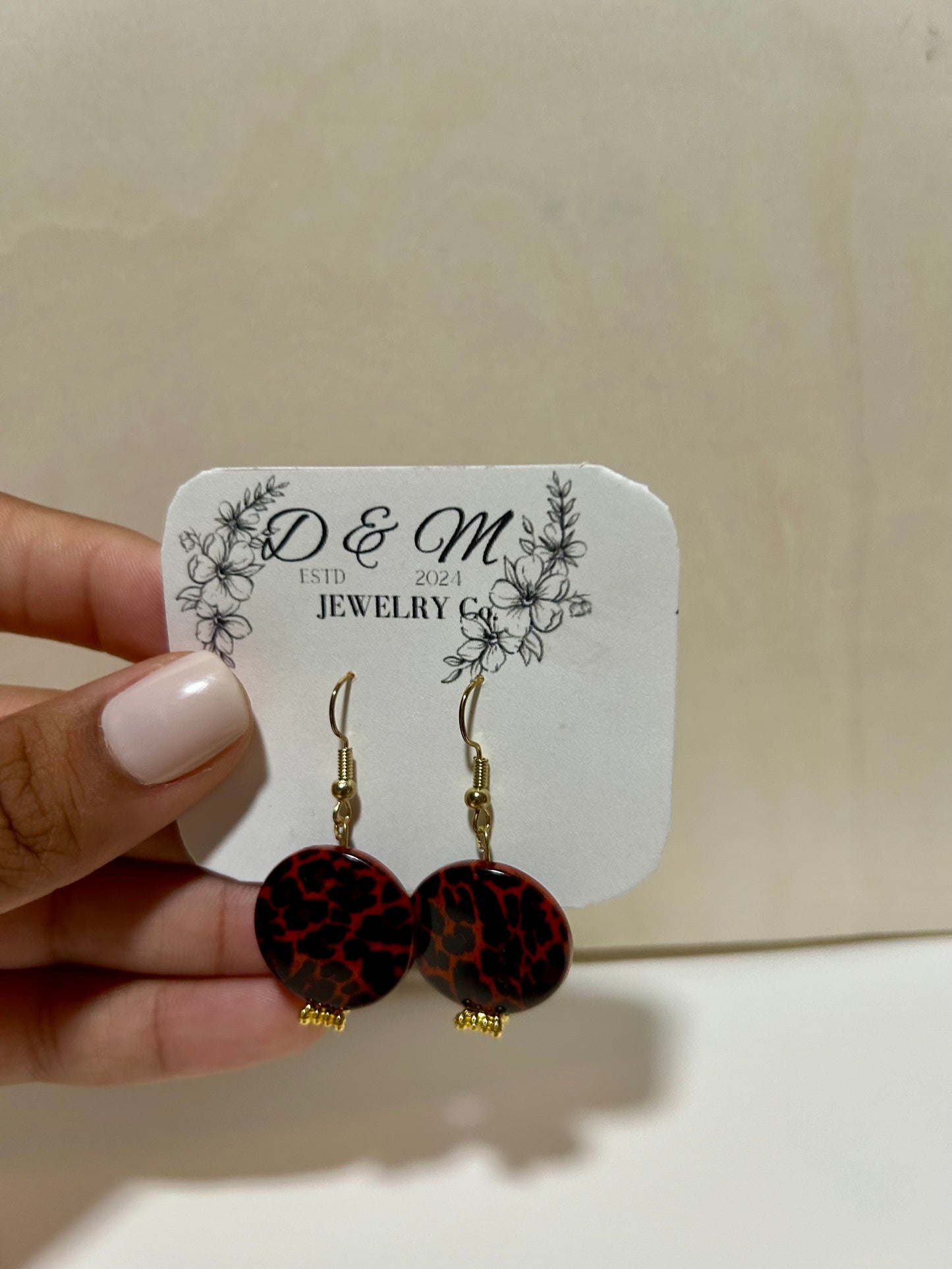 Cheetah earrings